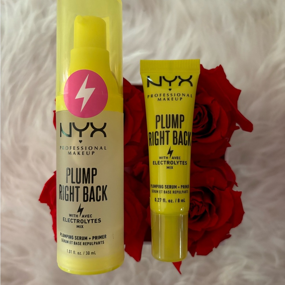 NYX PLUMP RIGHT BACK PLUMPING SERUM+ PRIMER pump and tube